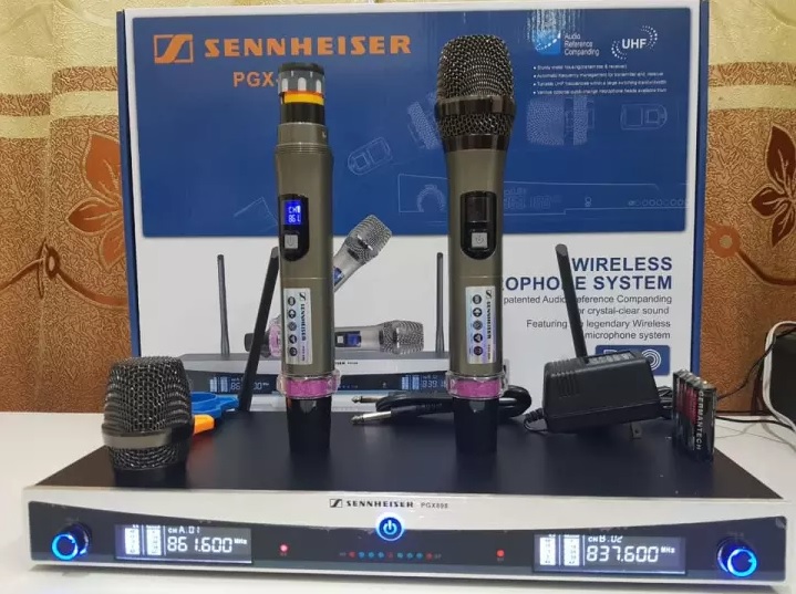 Micro không dây Sennheiser PGX-898 - Mic karaoke gia đình, sân khấu - Độ nhạy cao, bắt sóng xa, chống hú rít - Thiết kế sang trọng, bắt mắt -  Dễ dàng phối ghép với các thiết bị âm thanh khác - Hàng nhập khẩu