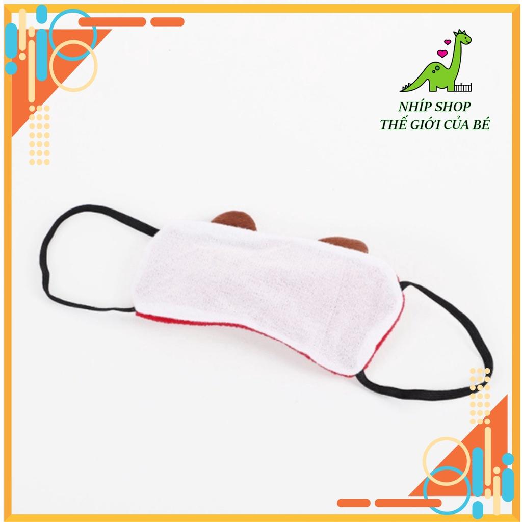 Bịt mắt ngủ mềm mại dễ thương - miếng bịt mắt bằng vải nhung dễ thương hình mắt giả