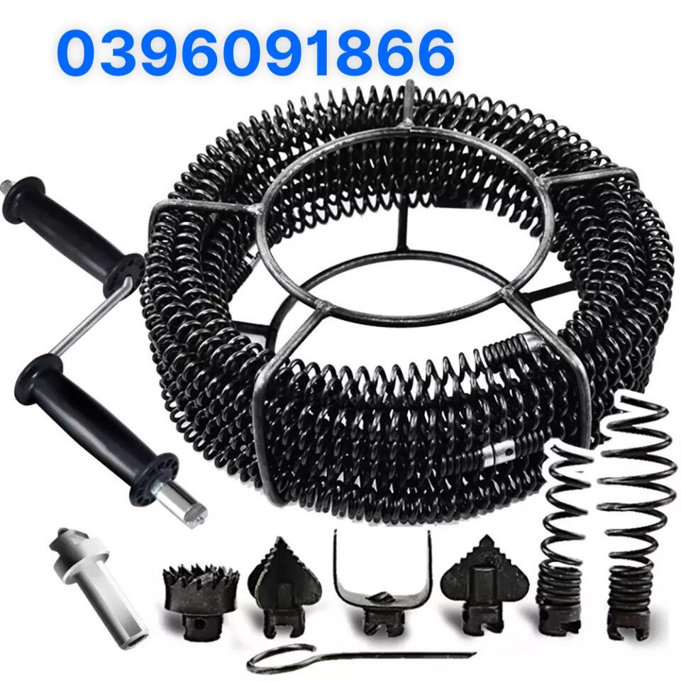 Dây thông cống dùng tay quay dài 9m phi 16 gồm 6 đầu thông + 1 tay quay