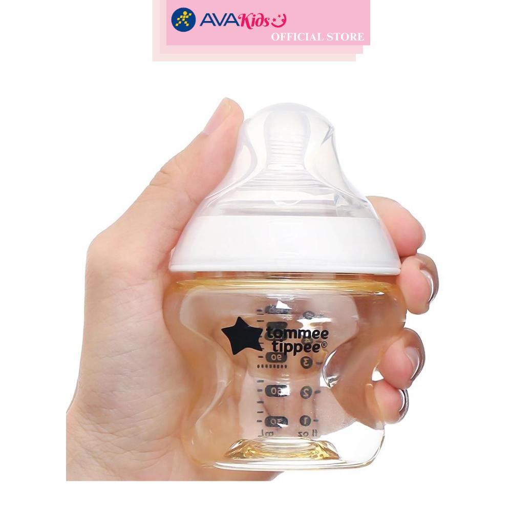 Bình sữa nhựa PPSU Tommee Tippee Natural Start 423936 cổ rộng 150 ml (0 - 3 tháng)
