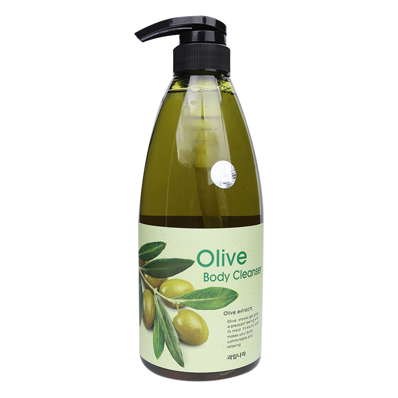 Sữa Tắm Dưỡng Da Mềm Mịn Tinh Chất Ô Liu Welcos Olive Body Cleanse Hàn Quốc (740ml)