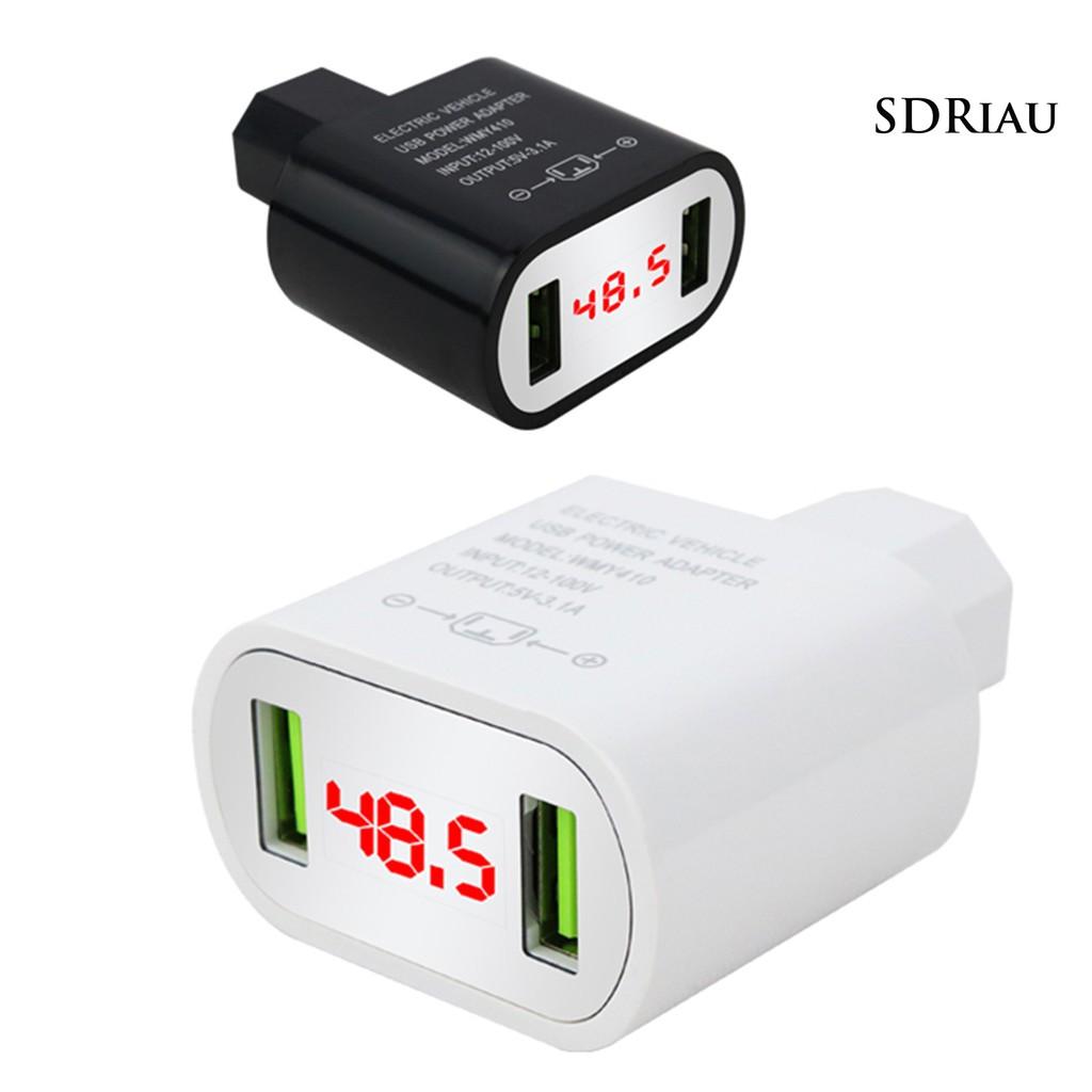 Bộ Chuyển Đổi Usb Kép 12v-100v Sang 5v 3a Cho Xe Hơi