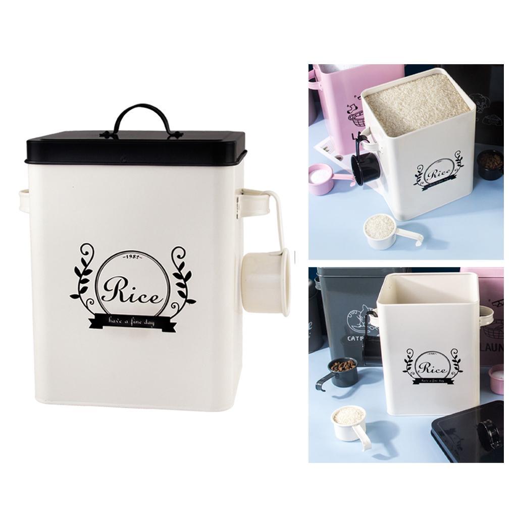 Multipurpose Cereal Dispenser Storage Box Household Tin Laundry Boxes