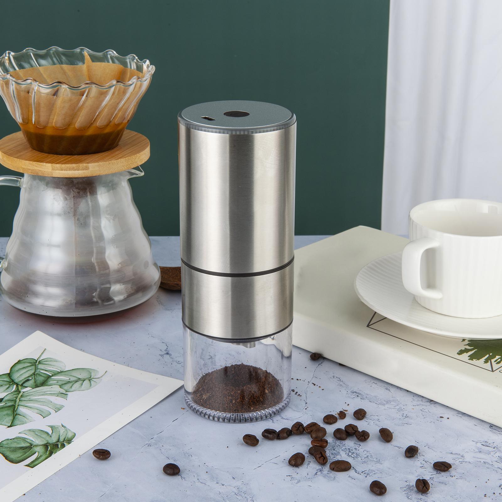 Electric Coffee Grinder Removable Bowl Mini for Hiking Household