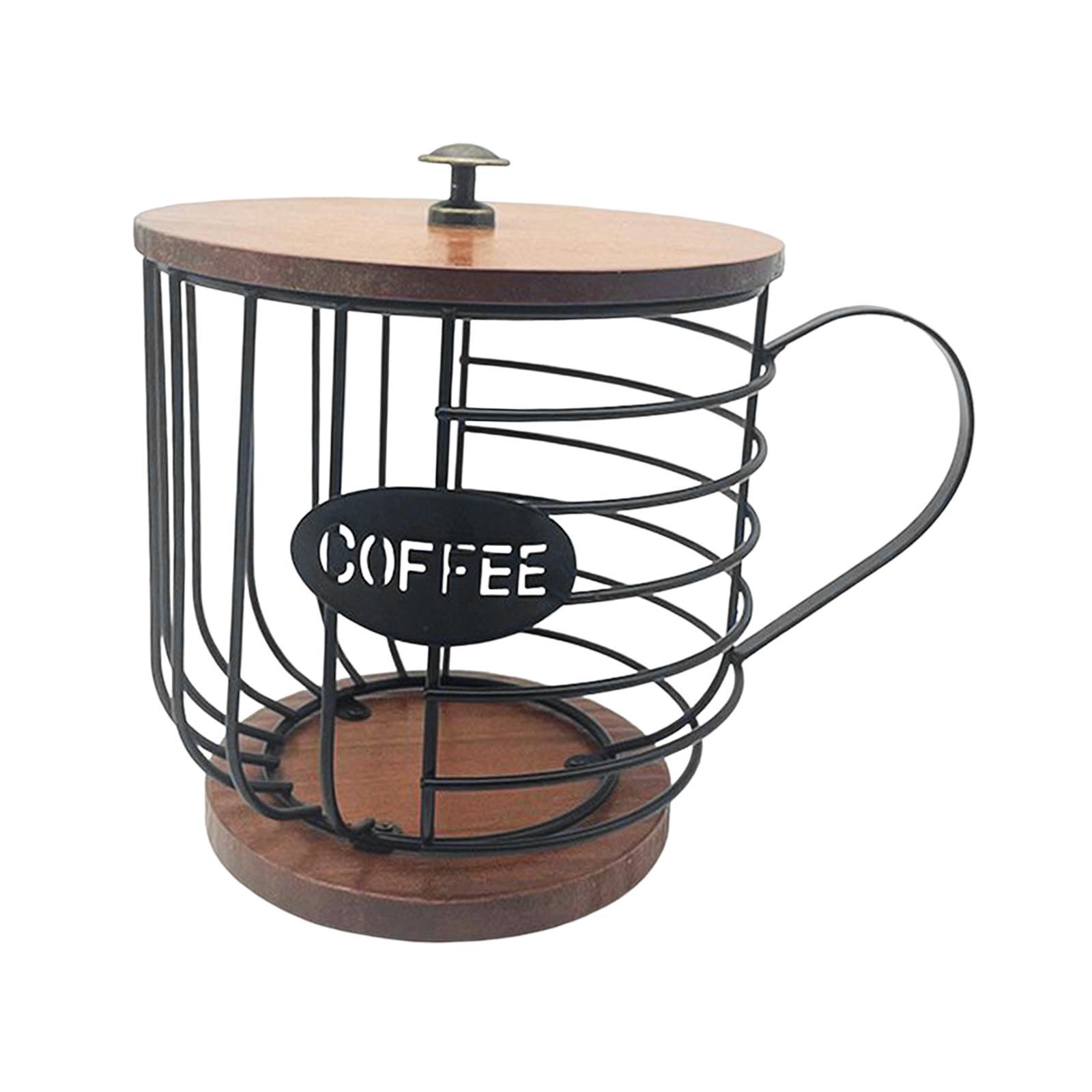 Coffee Pod Holder Organizer Cup Coffee Capsule Storage Basket for Family