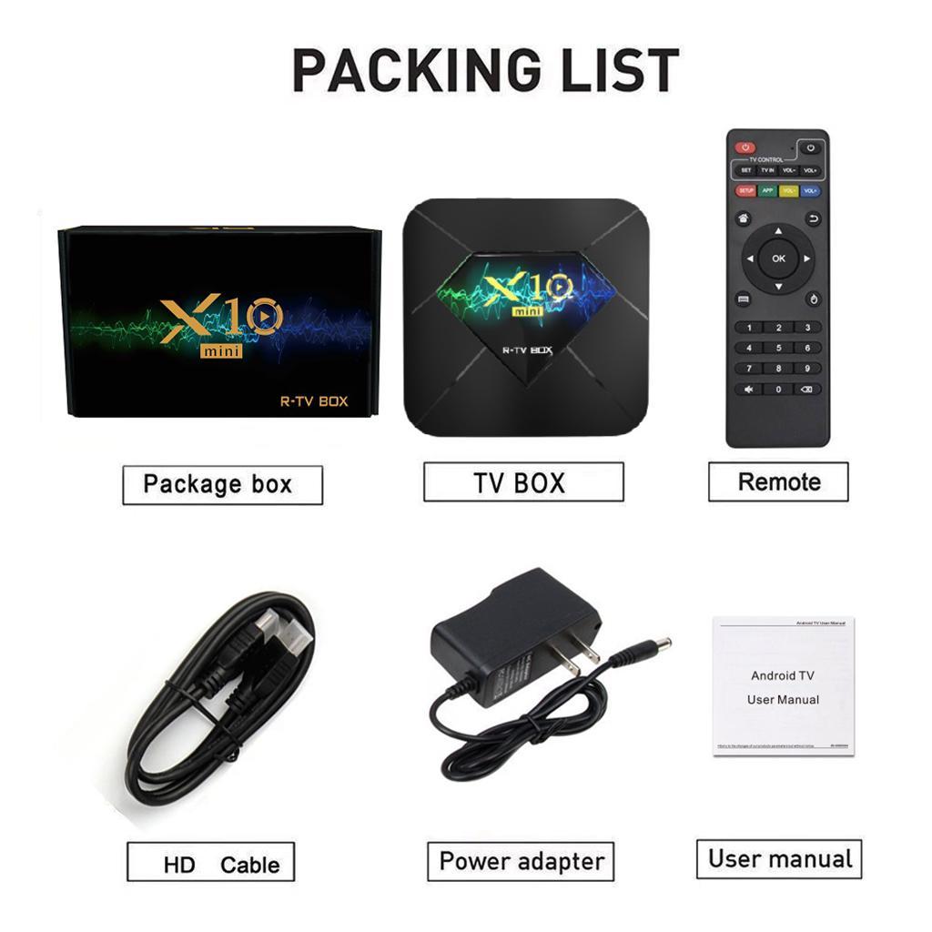 X10mini Android 10.0 Media Player H313 Quad Core WiFi