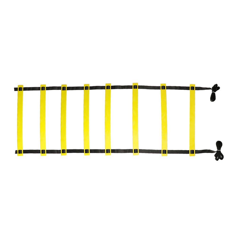 Agility Ladder- 8 Adjustable Rungs Fitness Speed Training Equipment with Carry Pouch Bag- Fit for Adults/Kids/Athletic Football Training