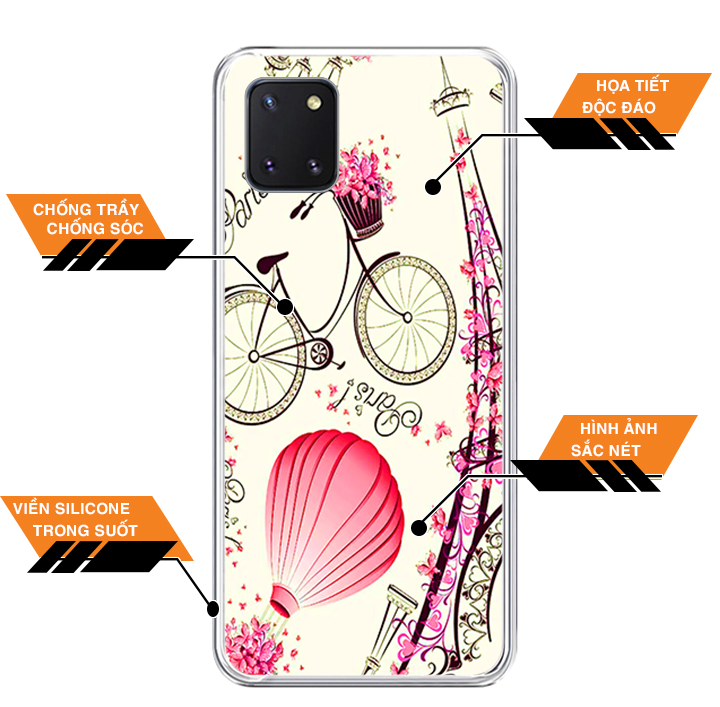 Ốp Lưng Điện Thoại Samsung Galaxy Note 10 Lite - Silicone Dẻo - 01277 0212 PARISTHOMONG - Hàng Chính Hãng