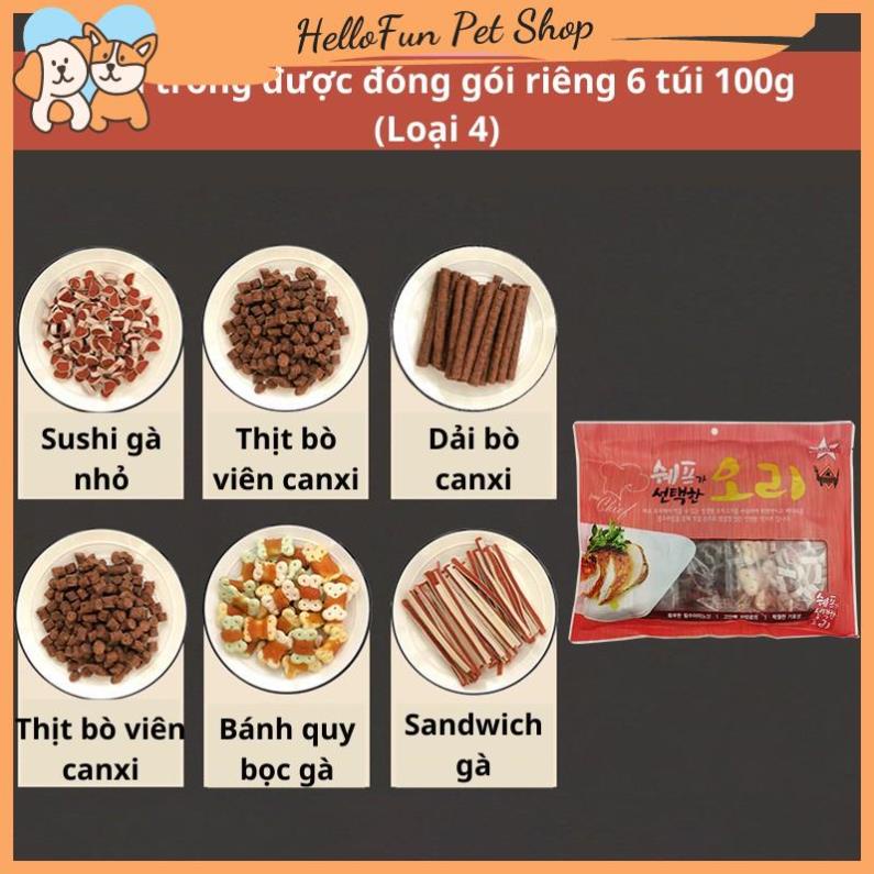 Bánh thưởng cho thú cưng (Đồ ăn nhẹ cho chó mèo)