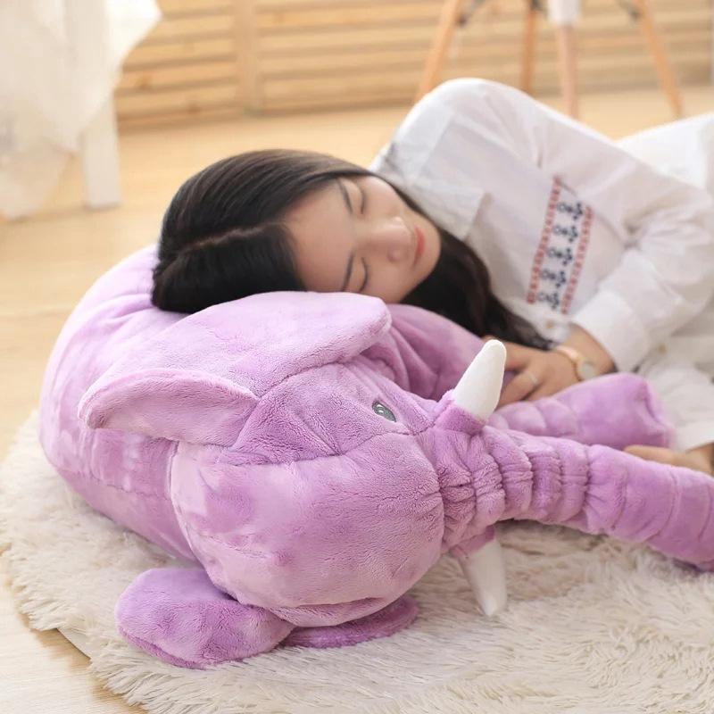 60Cm Sang Trọng Gối Tai Voi Trẻ Em Ngủ Đệm Lưng Nhồi Bông Gối Tai Voi Búp Bê Búp Bê Bé Món Quà Sinh Nhật Cho Trẻ Em