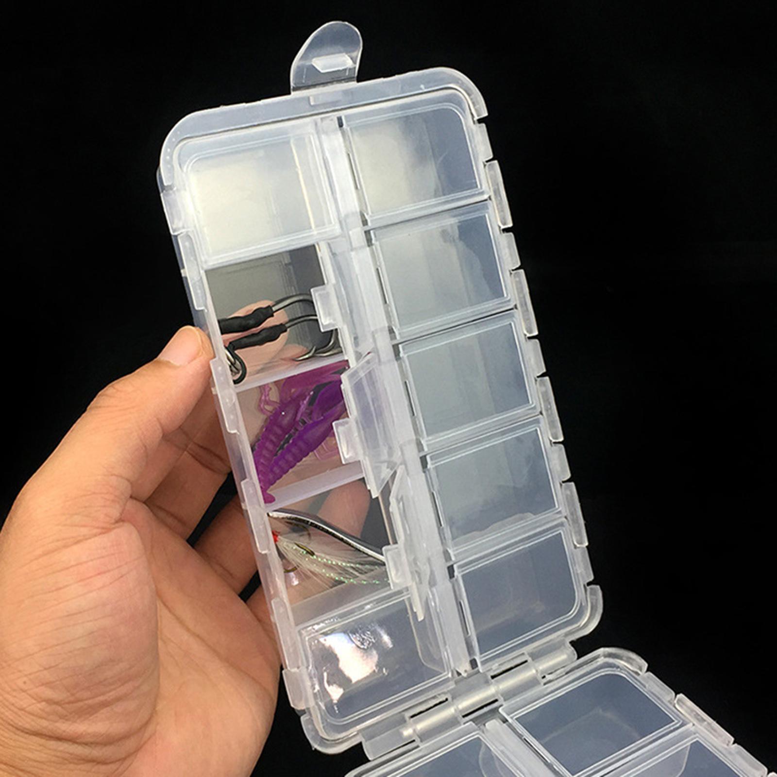 Fishing Tackle Box Double Sided Small 20 Compartments Tackle Organizer Boxes