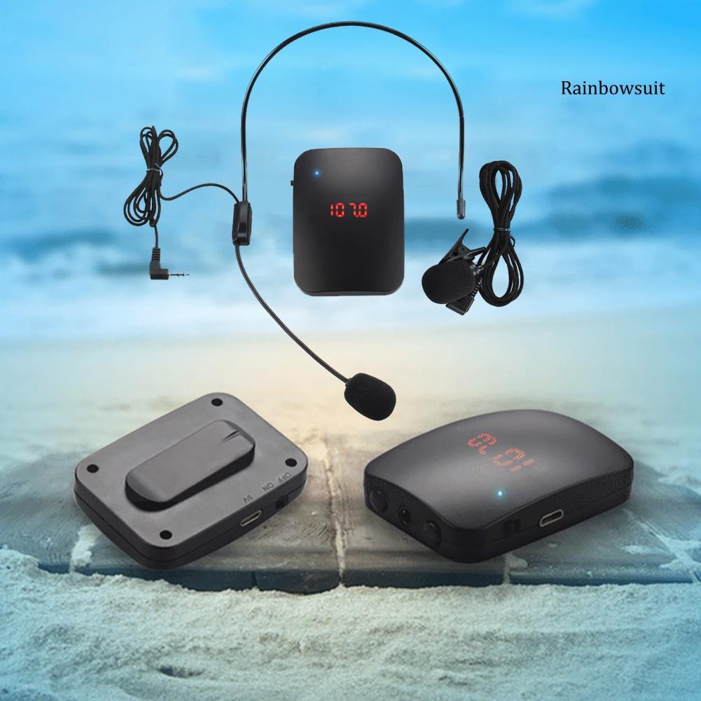 Micro RB Không Dây Có Kẹp Gắn Cổ Áo Hỗ Trợ Truyền Tín Hiệu FM Và Phụ Kiện