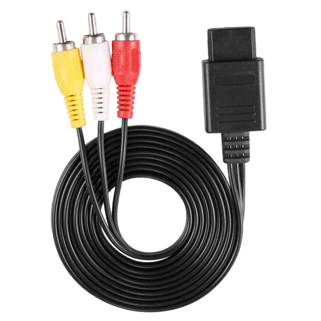 AV Audio Video Cable 1.8 M 6 Feet for 64 N64 Game Cube