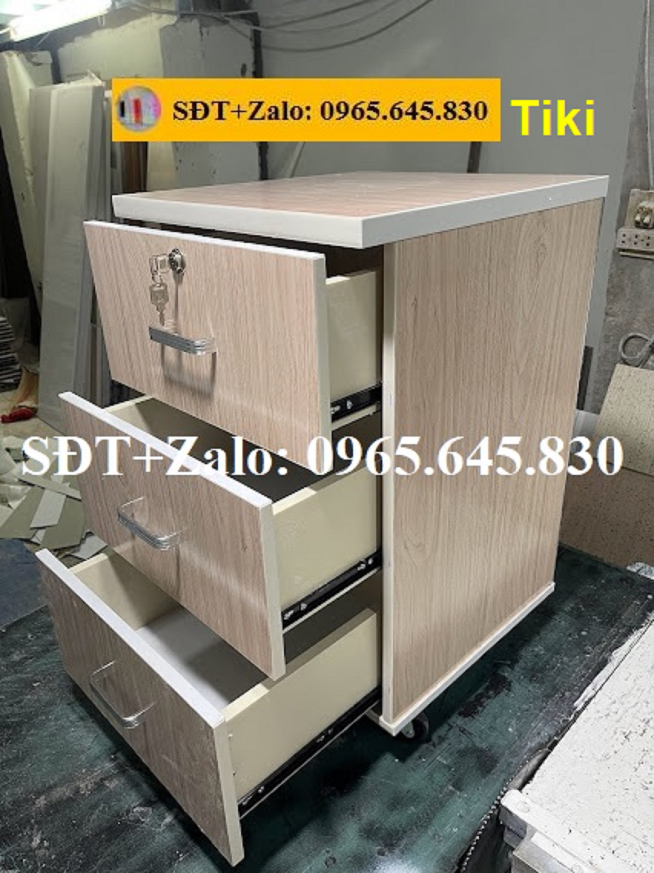 Tủ, Kệ Đầu Giường Nhựa Đài Loan Cao 70cm Ngang 42cm Màu Xoan Đào 905