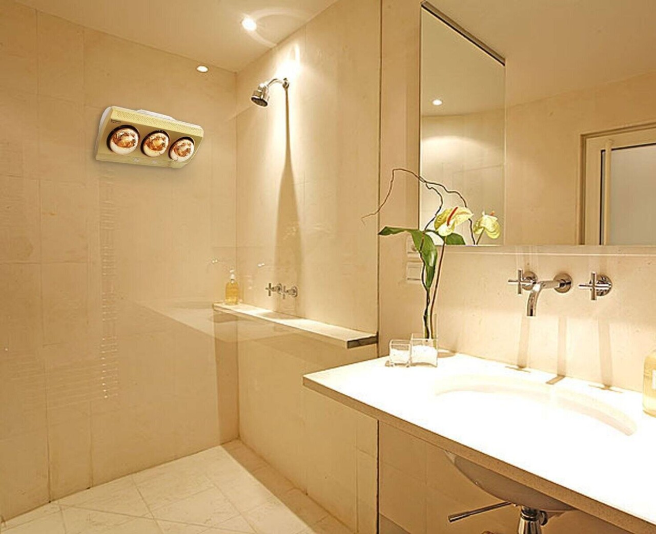 Đèn Sưởi Nhà Tắm Gắn Tường - Hàng Loại 1 Chính Hãng-MINIIN LIOLUX -Tạo Không Gian Ấm Áp Cho Phòng Tắm
