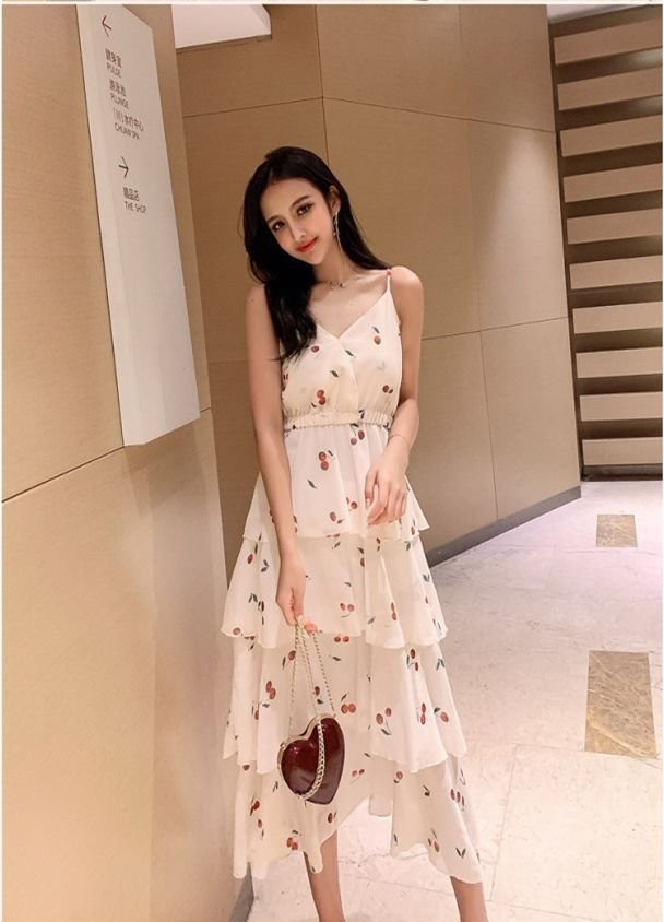 Đầm Maxi Tầng 2 Dây chất đẹp,đi chơi,hoặc đi biển nhé Nàng