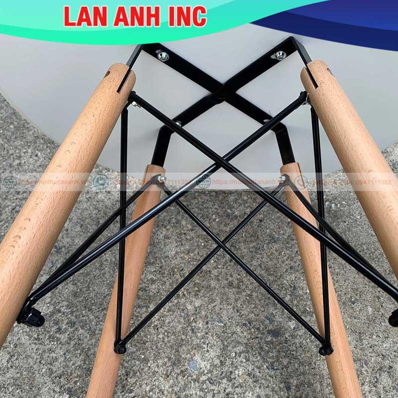 Bàn ăn cafe gỗ tròn đẹp hiện đại nhập khẩu giá rẻ Eames LAB01T