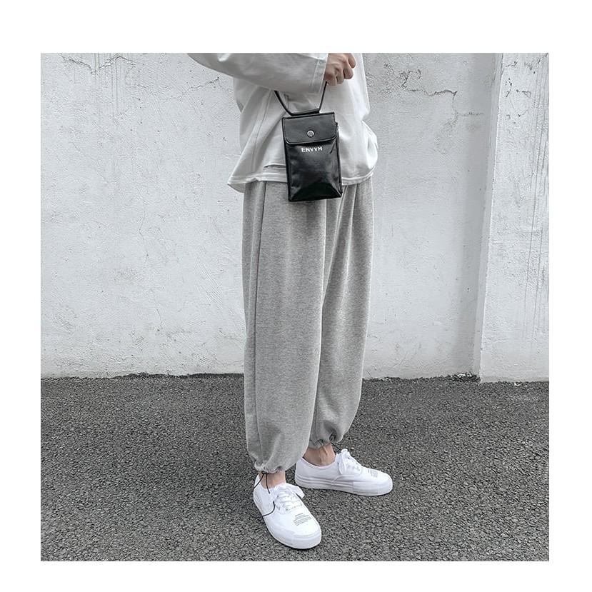 Quần nỉ nam nữ cạp chun bo gấu bigsize từ M đến 3XL, quần jogger unisex fullsize
