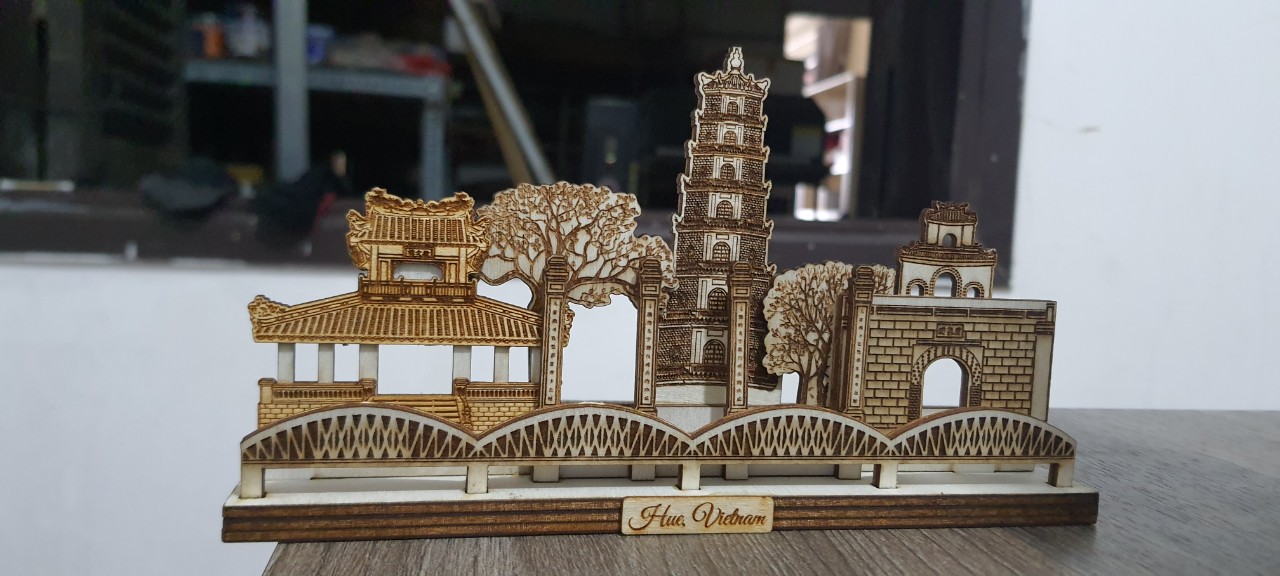 MÔ HÌNH DANH THẮNG HUẾ CẦU TRƯỜNG TIỀN – CHÙA THIÊN MỤ - Mới