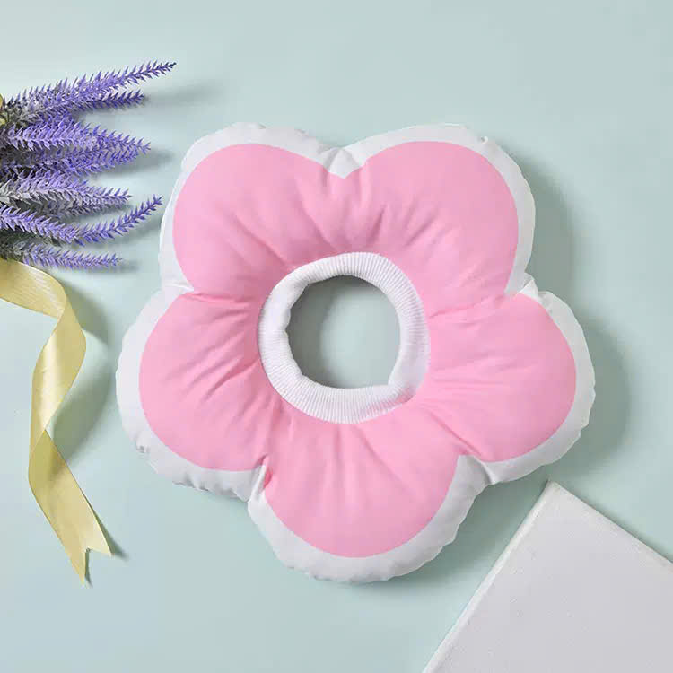 VÒNG CỔ THÚ CƯNG VÒNG CỔ LOA CHỐNG LIẾM CHO THỎ CHÓ MÈO BÔNG HOA DỄ THƯƠNG TỪ 0.5-5.5KG MÃ 10 CHO CHÓ MÈO THỎ