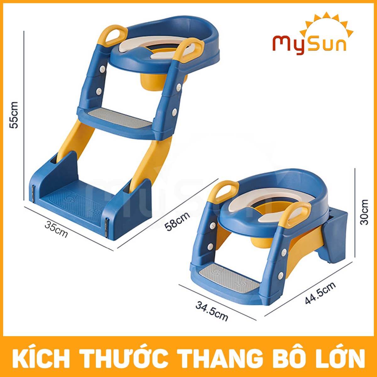 Ghế bô ngồi bồn cầu vệ sinh toilet cho bé trai gái 1 2 3 4 5 tuổi tập đi vệ sinh MySun