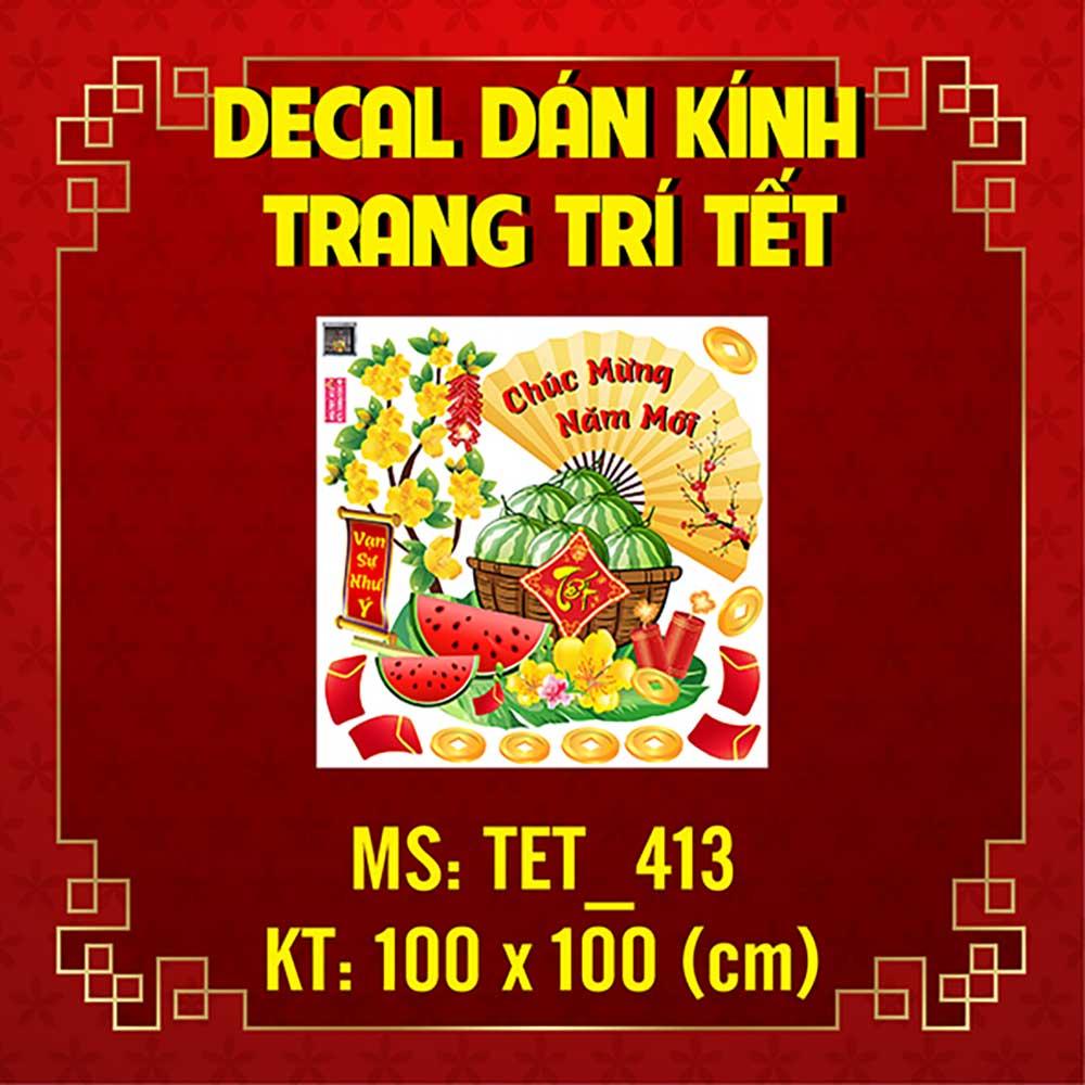DECAL TRANG TRÍ TẾT 2023 COMBO SỐ 102