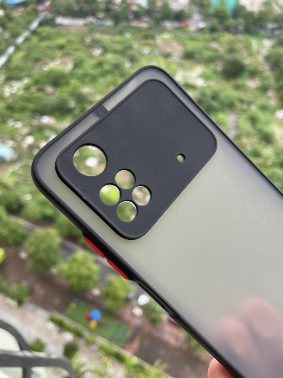 Ốp lưng cho Xiaomi Poco M4 Pro 4G viền dẻo đen lưng nhám mờ bảo vệ camera