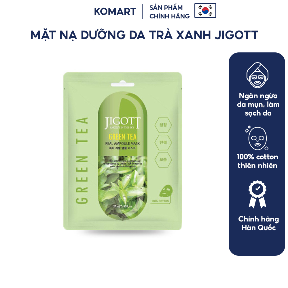 Mặt nạ dưỡng da Trà Xanh - JIGOTT