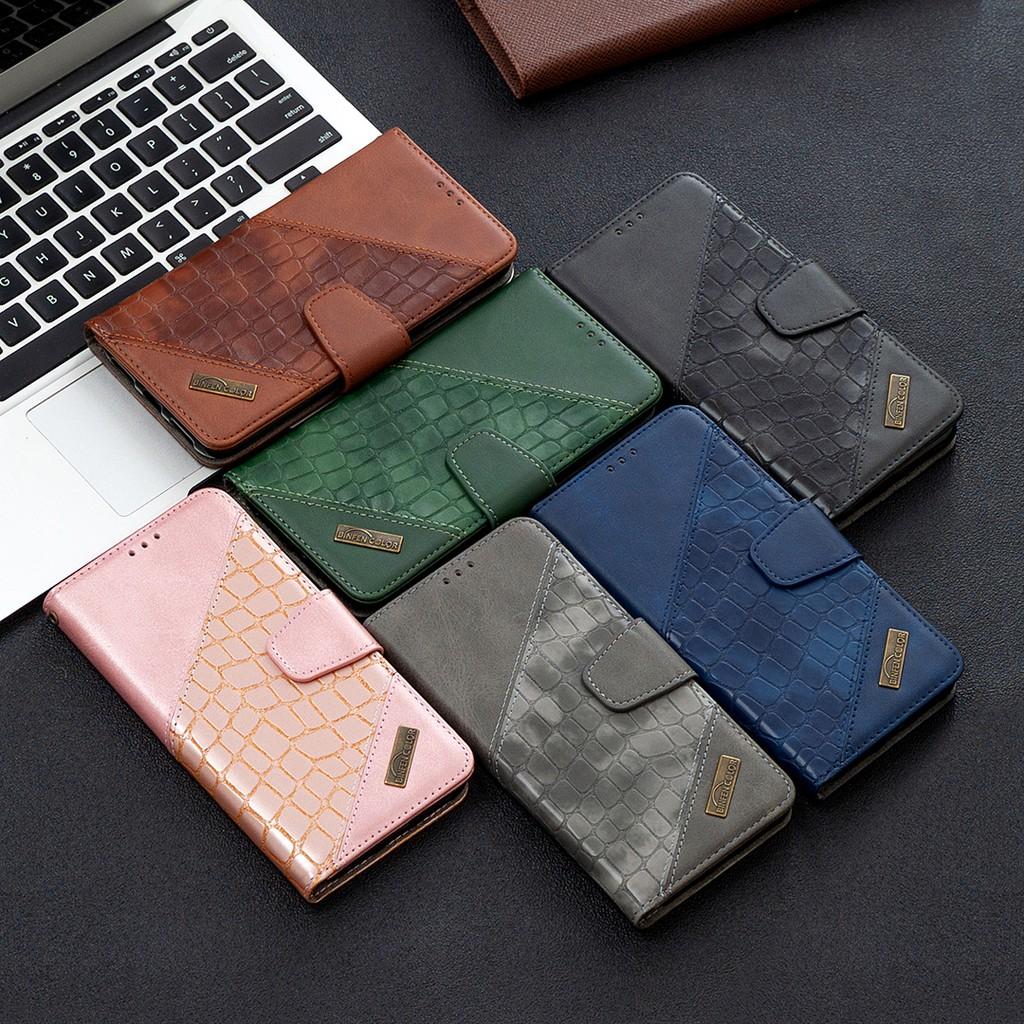 Bao da điện thoại vân cá sấu có nắp lật từ tính dạng ví cho Xiaomi Redmi 9/8 /8A /7/7A /Note 7 /Note 7 Pro /Note 7S