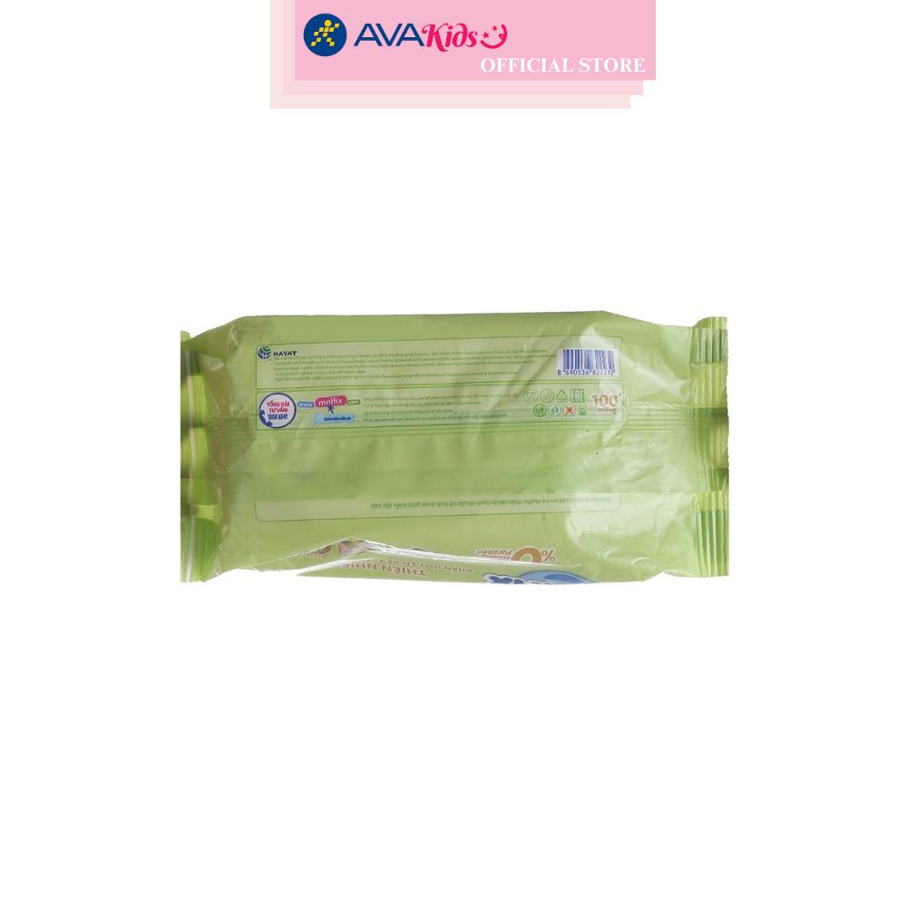 Combo 2 khăn ướt Molfix sạch khuẩn vệ sinh không mùi gói 100 miếng