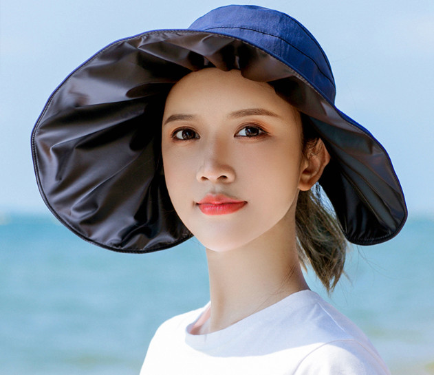 Mũ chống nắng rộng vành chống uv phong cách Hàn, nón rộng vành tạo kiểu thời trang