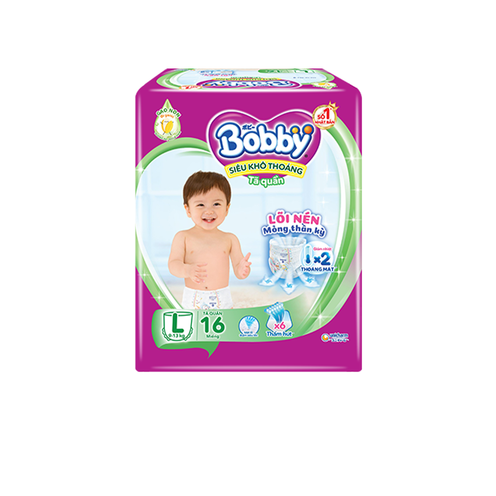 Combo 6 Tã quần Bobby Pants L16 dành cho bé 9 - 13kg