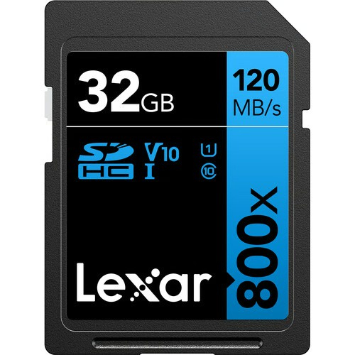 Thẻ nhớ máy ảnh/ máy quay phim Lexar 32GB/ 64GB 800x UHS-I SDHC V10, tốc độ đọc 120MB/s - HÀNG CHÍNH HÃNG