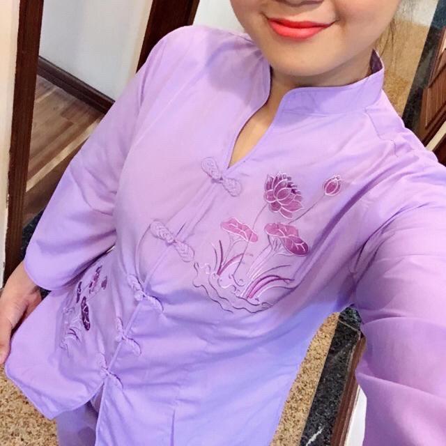 ĐỒ LAM ĐI CHÙA Cổ Tàu Viền # Đồ Bộ # Rẻ Đẹp