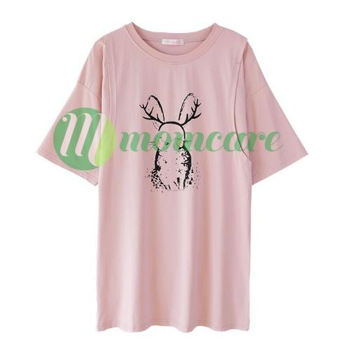 Áo phông bầu cộc tay, đồ sau sinh cho con bú ti - Quần áo thời trang Quảng Châu mùa hè đẹp giá rẻ Bigsize