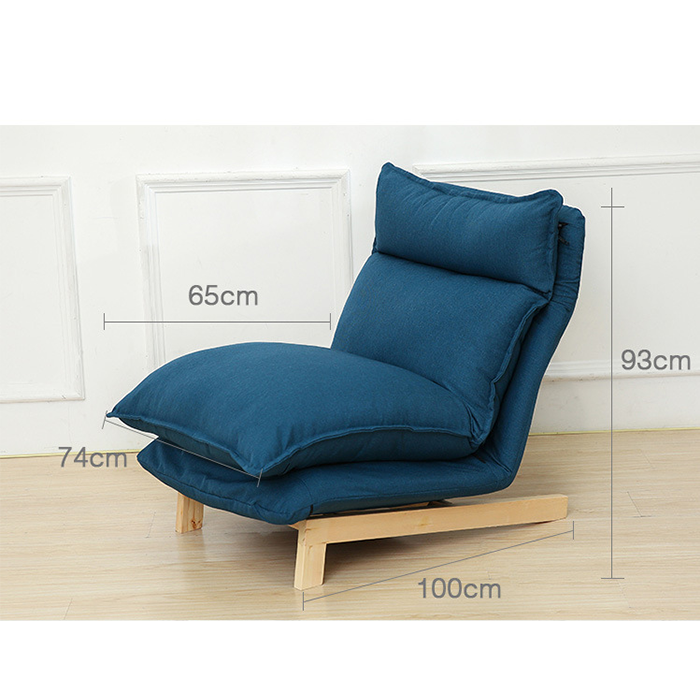 Ghế thư giãn kèm đôn gác chân điều chỉnh lưng ghế được - Sofa lười, Ghế sofa thư giãn đọc sách dựa lưng êm ái thoải mái decor đẹp