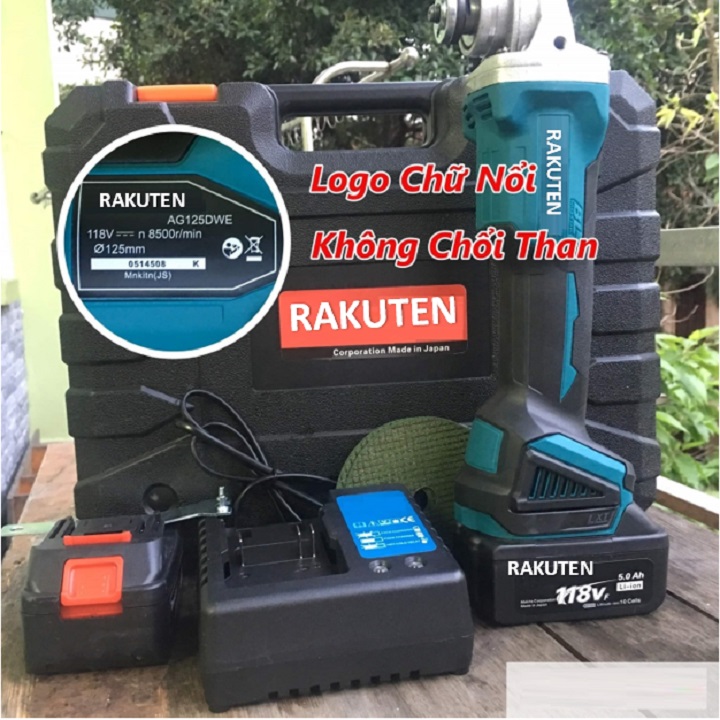 Máy Mài Pin RAKUTEN 118V Không Chổi Than Siêu Khoẻ