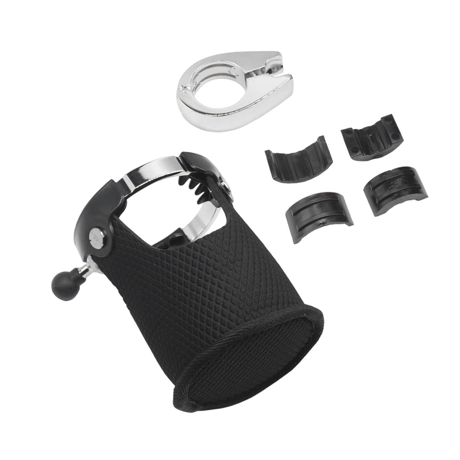 Universal Motorcycle Cup Holder Handlebar Mount Adjustable Metal Rack Drink Water Bottle Holder for Boat Armrest Bike Canoe