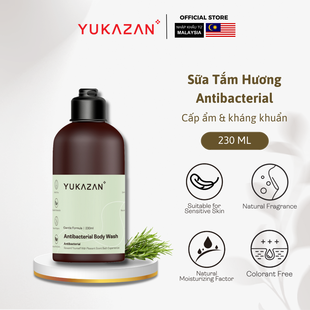 Sữa Tắm Dưỡng Ẩm Kháng Khuẩn Yukazan Hương Nước Hoa 230ml