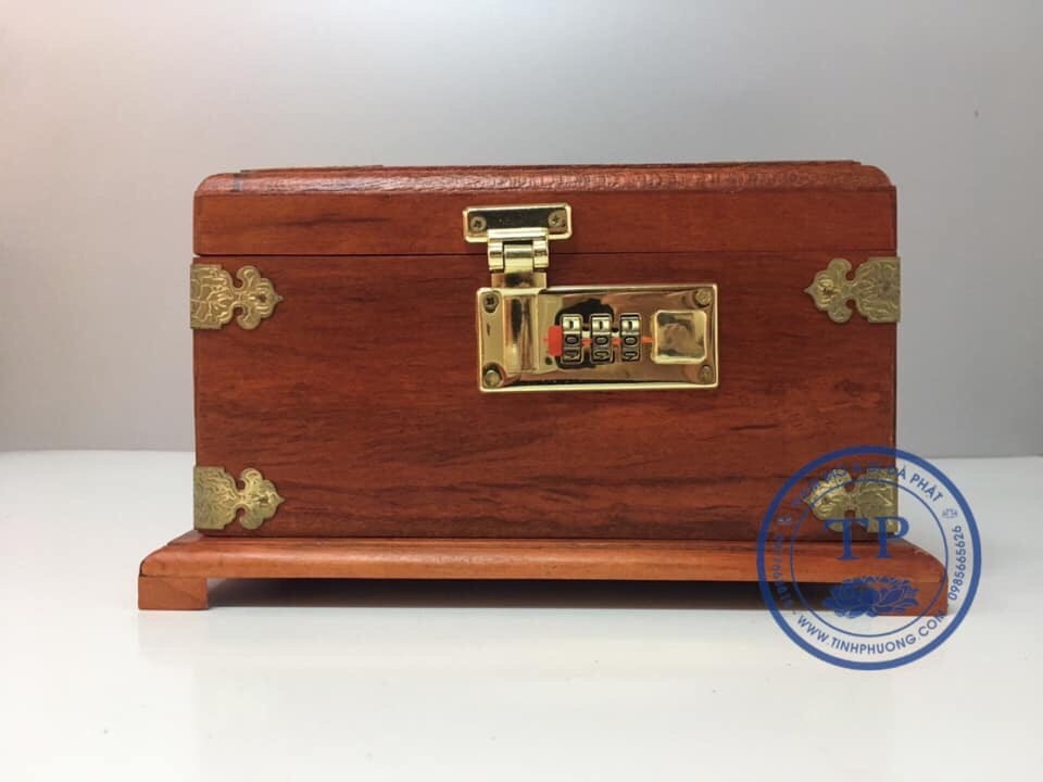 HỘP ĐỰNG TIỀN TIẾT KIỆM VÀ TRANG SỨC GỖ HƯƠNG BH1055