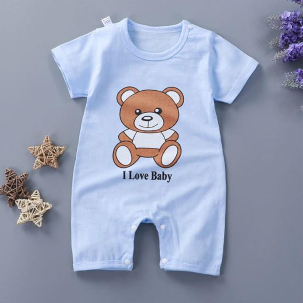 Body đùi cho bé trai gái sơ sinh Mẫu Mới bodysuit cho bé cộc tay mát mịn họa tiết đáng yêu từ 3-12kg - BDC20