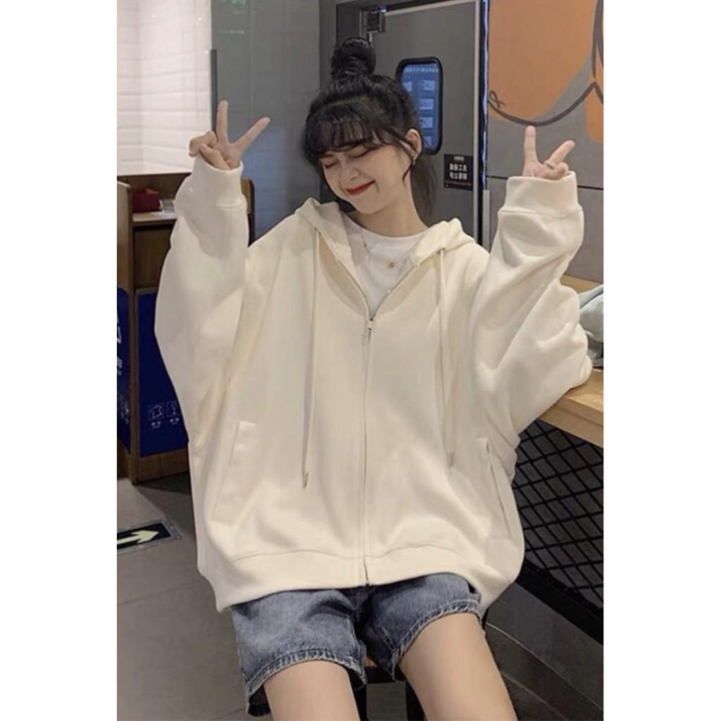 Áo KHOÁC Hoodie TRƠN 3 MÀU Nam Nữ Ulzzang Unisex