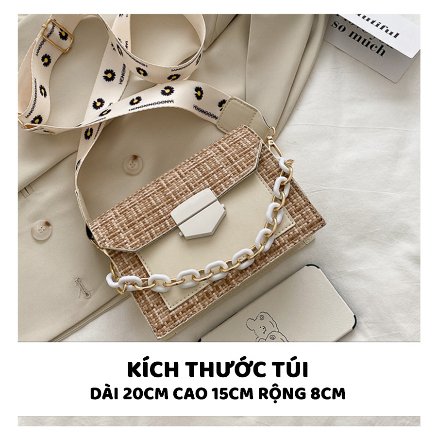 Túi Xách Đeo Chéo Màu Sắc Trẻ Trung Phong Cách Hàn Quốc - Mã TUI03
