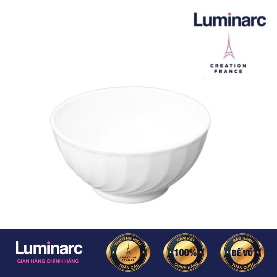 Bộ 6 Chén Thuỷ Tinh Luminarc Trianon Trắng 12cm - LUTRN3652