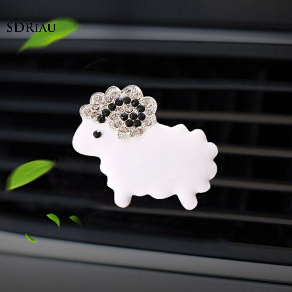 Kẹp Khuếch Tán Nước Hoa Hình Cừu Bằng Kim Loại Cho Xe Hơi