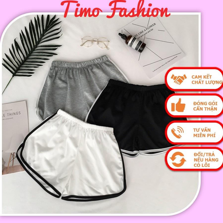 Quần đùi nữ ống rộng cotton mềm mặc ở nhà, tập gym, đi ngủ, quần short nữ trẻ trung năng động, thoáng mát mùa hè, TF008