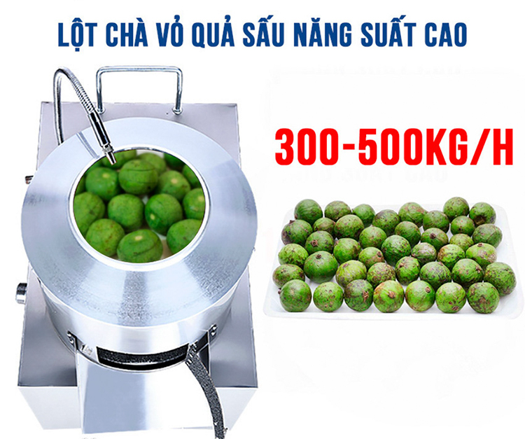 Máy Lột Chà Vỏ Quả Sấu NSTP – 450