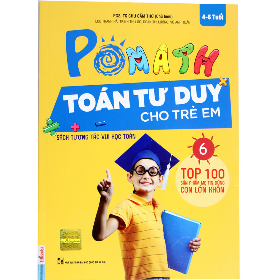 Bộ sách POMath Toán tư duy cho trẻ em 4 đến 6 tuổi (6 cuốn)