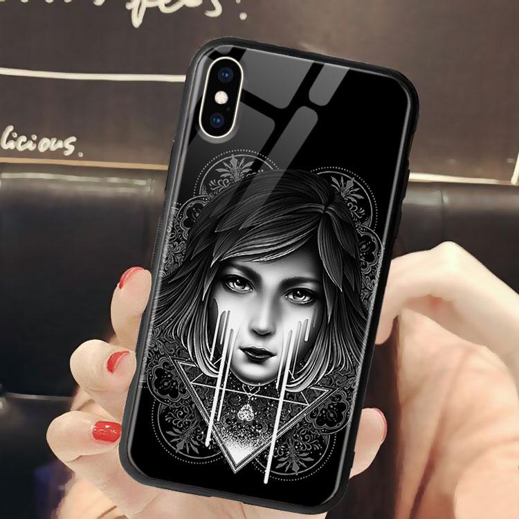 Ốp Lưng Cô Gái Cạnh Vuông dành cho Iphone 6/6Plus/6S/6S Plus/7/7Plus/8/8Plus/X/Xs/Xs Max/11/11 Promax/12/12 Promax Lpc20120347