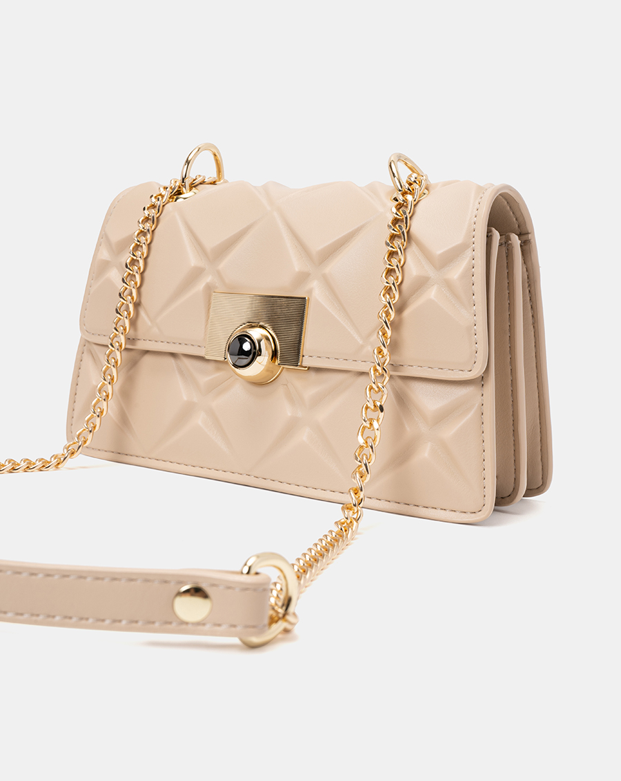 Túi Xách Nữ Thời Trang JUNO Cỡ Nhỏ Đeo Vai Dập Nổi Hoạ Tiết TXN605